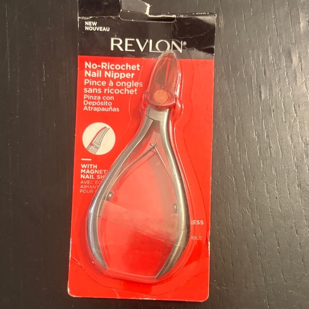 Revlon Red and Silver No-Ricochet Nail Nipper